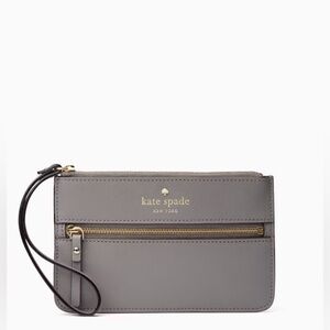 Kate Spade New York Mikas Pond Bee wristlet (silver grey)